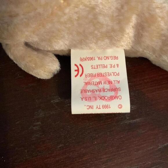 🍁Ty beanie baby Bear Almond April 14, 1999 - Picture 7 of 12
